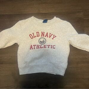 Old Navy Heather Gray Crew Neck Sweatshirt with Logo ‘94 Unisex Logo